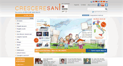 Desktop Screenshot of cresceresani.it